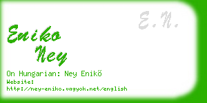 eniko ney business card